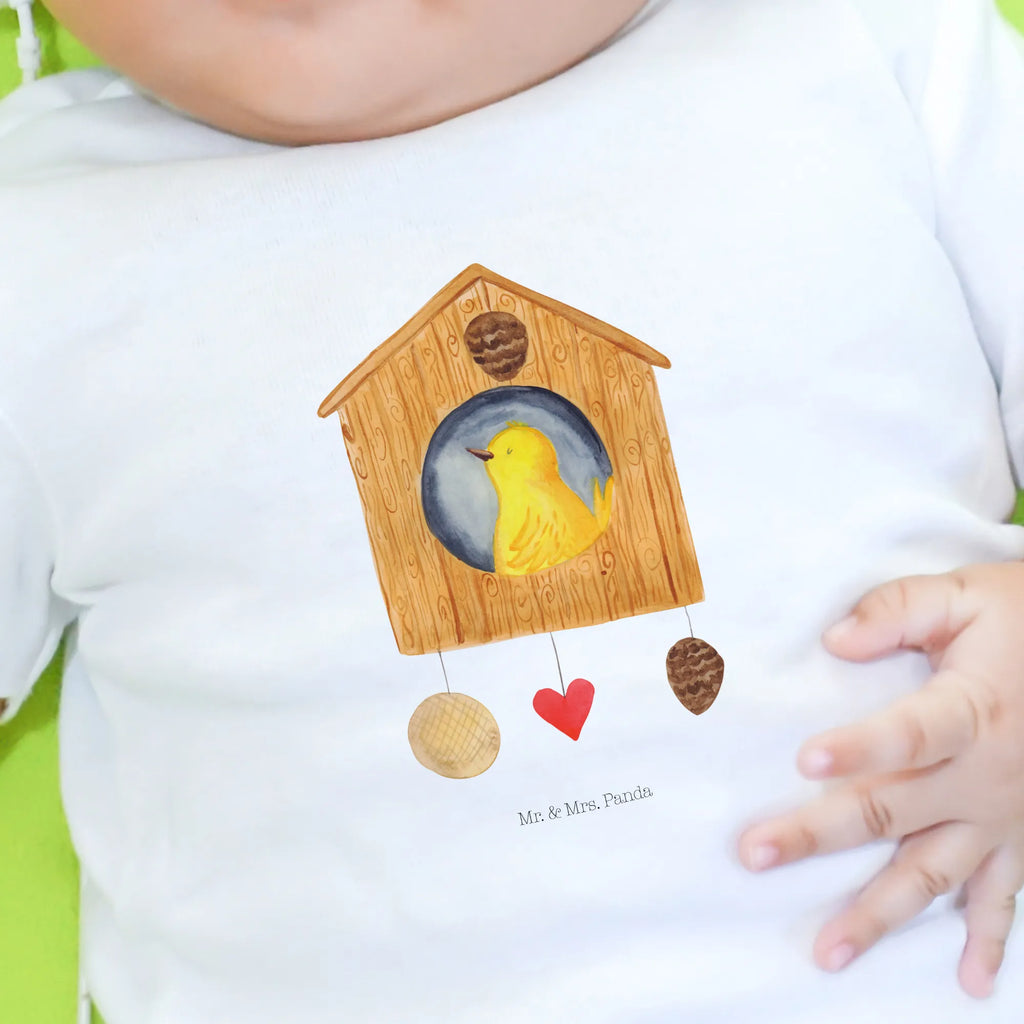 Organic Baby Shirt Vogelhaus Home Baby T-Shirt, Jungen Baby T-Shirt, Mädchen Baby T-Shirt, Shirt, Tiermotive, Gute Laune, lustige Sprüche, Tiere, Vogelhaus, Vogel, Home sweet Home, Einzug, Umzug, Geschenk, Einzugsgeschenk, Hausbau, Haus