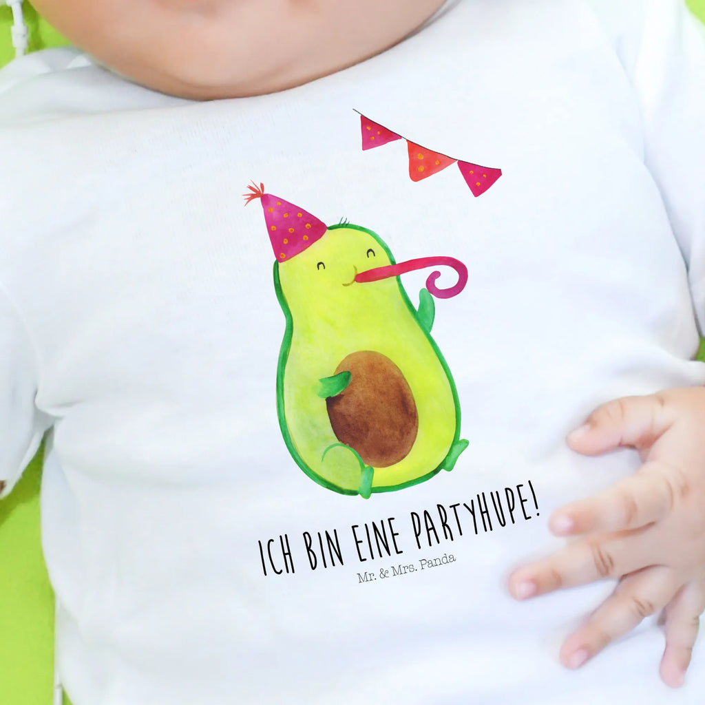 Organic Baby Shirt Avocado Feier Baby T-Shirt, Jungen Baby T-Shirt, Mädchen Baby T-Shirt, Shirt, Avocado, Veggie, Vegan, Gesund, Party, Feierlichkeit, Feier, Fete, Geburtstag, Gute Laune, Tröte