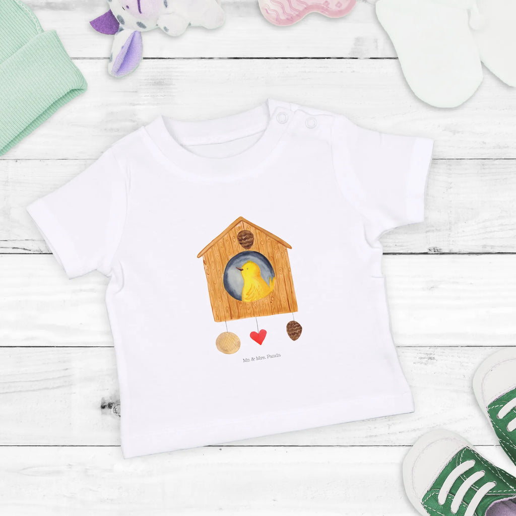 Organic Baby Shirt Vogel Haus Baby T-Shirt, Jungen Baby T-Shirt, Mädchen Baby T-Shirt, Shirt, Tiermotive, Gute Laune, lustige Sprüche, Tiere, Vogel, Vögel, Vogelhaus, Vogelhäuschen, Home sweet home, Zuhause, Nest, Eigenheim, Familie, Wohnung, Haus, unser Haus, Lieblingsort, Castle