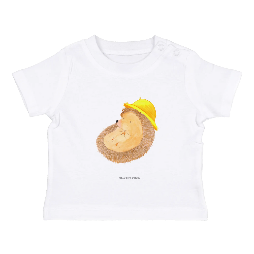 Organic Baby Shirt Igel Beten Baby T-Shirt, Jungen Baby T-Shirt, Mädchen Baby T-Shirt, Shirt, Tiermotive, Gute Laune, lustige Sprüche, Tiere, Igel, Igel mit Hut, Sonnenhut, Gott, Amen, beten, Leben, Dankbarkeit, Dankbar sein, dankbar, genießen