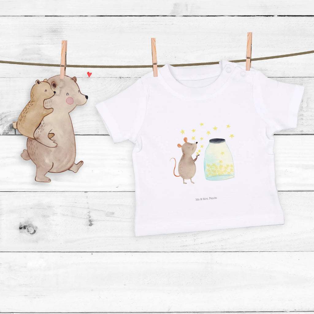 Organic Baby Shirt Maus Sterne Baby T-Shirt, Jungen Baby T-Shirt, Mädchen Baby T-Shirt, Shirt, Tiermotive, Gute Laune, lustige Sprüche, Tiere, Maus, Sterne, Wunsch, Kind, Taufe, Taufgeschenk, Geburt, Schwangerschaft, erstes Kind, Kindergeburtstag, Geburtstag, Hoffnung, Träume