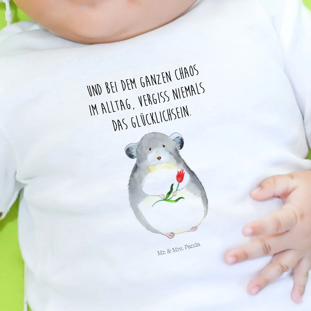 Organic Baby Shirt Chinchilla Blume Baby T-Shirt, Jungen Baby T-Shirt, Mädchen Baby T-Shirt, Shirt, Tiermotive, Gute Laune, lustige Sprüche, Tiere, Chinchilla, Chinchillas, Liebeskummer, Kummer, Depressionen, traurig sein, Chaos, Glücklichsein, Büro, Büroalltag