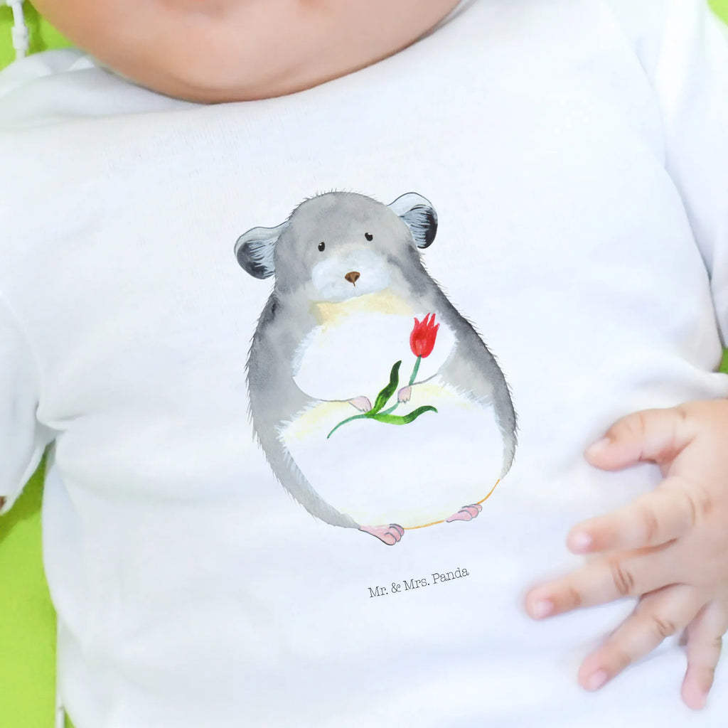 Organic Baby Shirt Chinchilla Blume Baby T-Shirt, Jungen Baby T-Shirt, Mädchen Baby T-Shirt, Shirt, Tiermotive, Gute Laune, lustige Sprüche, Tiere, Chinchilla, Chinchillas, Liebeskummer, Kummer, Depressionen, traurig sein, Chaos, Glücklichsein, Büro, Büroalltag