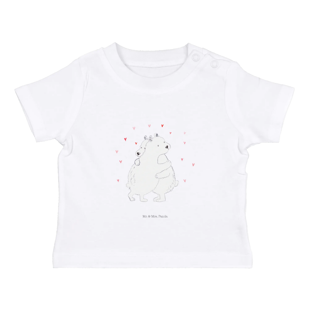 Organic Baby Shirt Eisbär Umarmen Baby T-Shirt, Jungen Baby T-Shirt, Mädchen Baby T-Shirt, Shirt, Tiermotive, Gute Laune, lustige Sprüche, Tiere