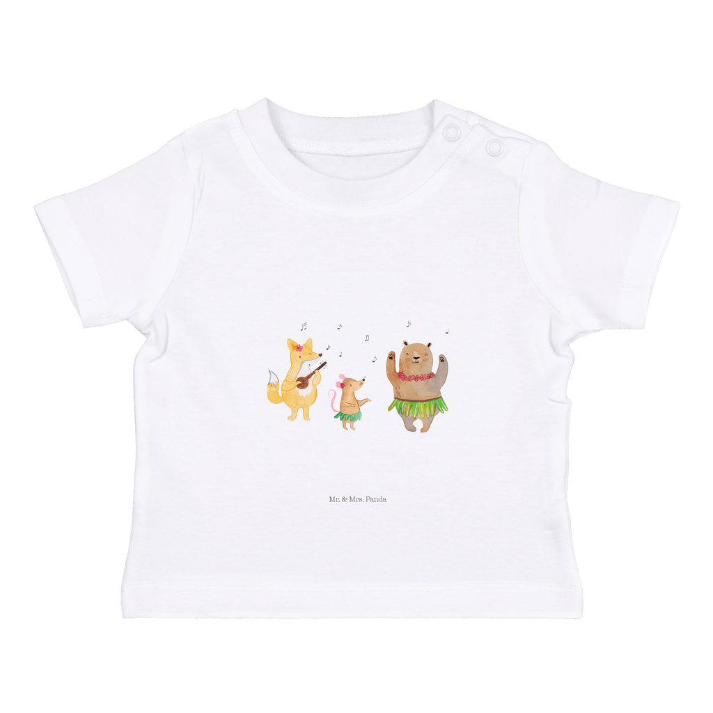 Organic Baby Shirt Waldtiere Picknick Baby T-Shirt, Jungen Baby T-Shirt, Mädchen Baby T-Shirt, Shirt, Tiermotive, Gute Laune, lustige Sprüche, Tiere, Waldtiere, Picknick, Wald, Fuchs, Hase, Igel, Maus, Eichhörnchen