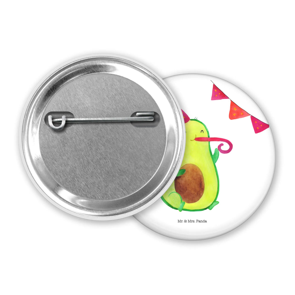 Button Avocado Party Time 50mm Button, Button, Pin, Anstecknadel, Avocado, Veggie, Vegan, Gesund