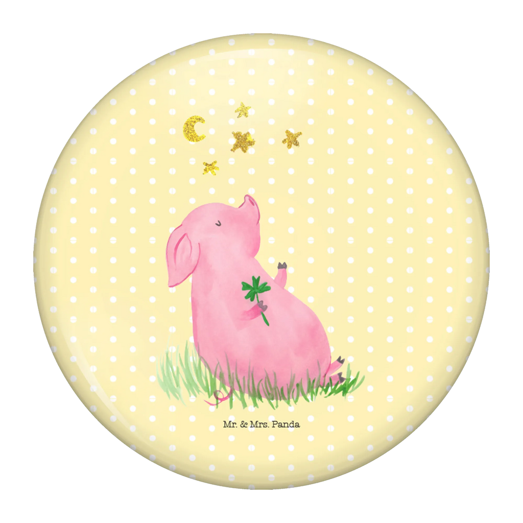 Button Glücksschwein 50mm Button, Button, Pin, Anstecknadel, Tiermotive, Gute Laune, lustige Sprüche, Tiere, Glücksschwein. Glück, Schwein, Schweinchen, Sterne, Sernchen, Ziele, Träume, Motivation, Glücksbringer