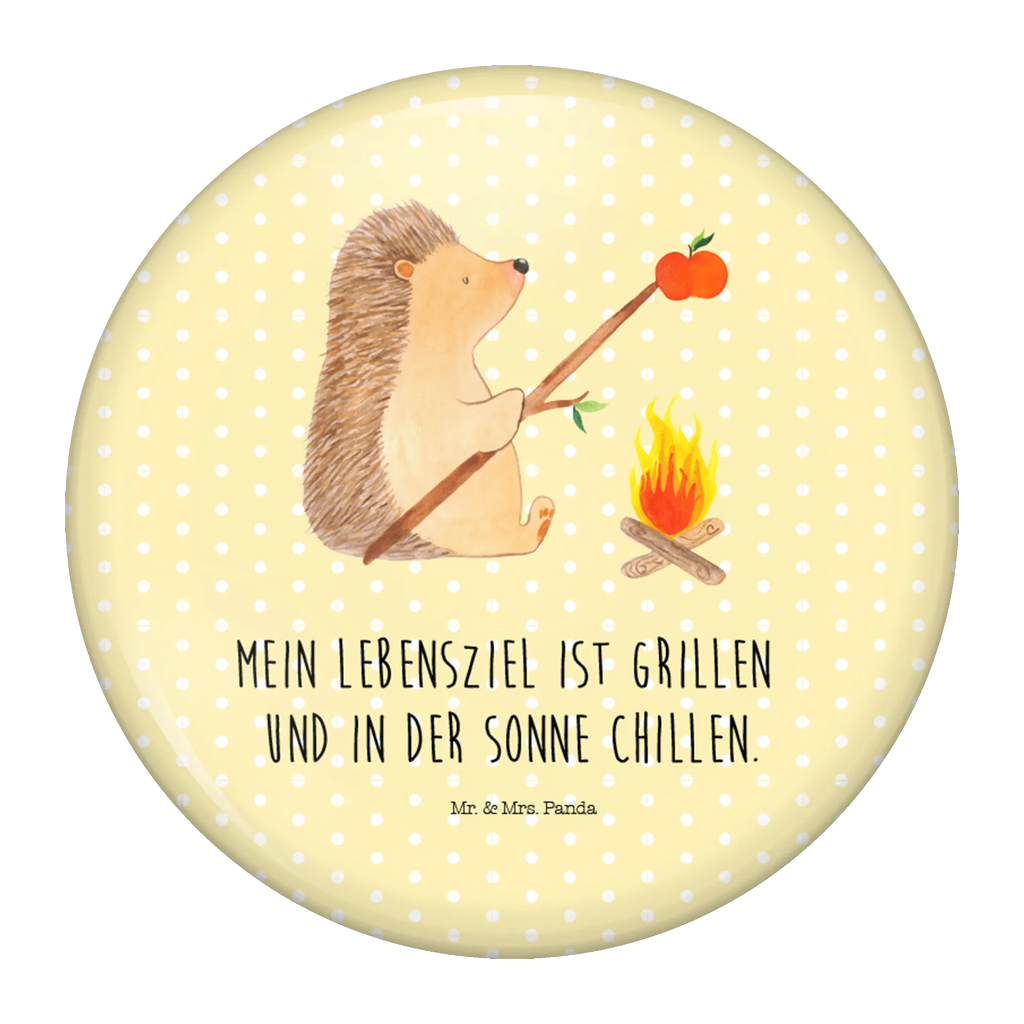 Button Igel grillt 50mm Button, Button, Pin, Anstecknadel, Tiermotive, Gute Laune, lustige Sprüche, Tiere, Igel, Grillen, Ziele, Motivation, arbeitslos, Sinn des Lebens, Spruch