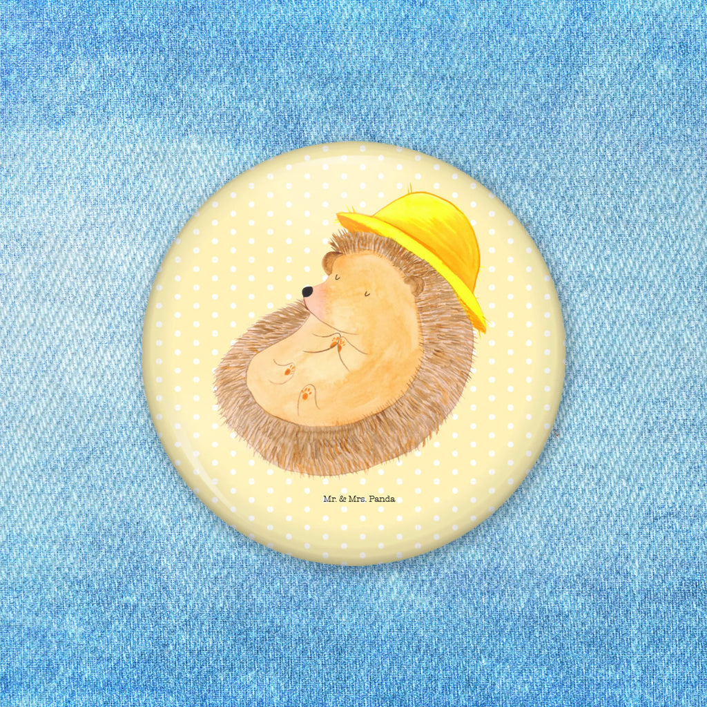 Button Igel betet 50mm Button, Button, Pin, Anstecknadel, Tiermotive, Gute Laune, lustige Sprüche, Tiere, Igel, Igel mit Hut, Sonnenhut, Gott, Amen, beten, Leben, Dankbarkeit, Dankbar sein, dankbar, genießen