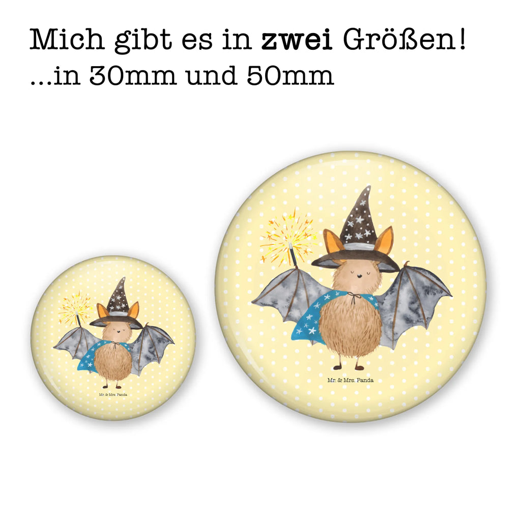 Button Fledermaus Zauberer 50mm Button, Button, Pin, Anstecknadel, Tiermotive, Gute Laune, lustige Sprüche, Tiere, Fledermaus, Fledermäuse, Zauberer, Magier, Frauen, reinsteigern