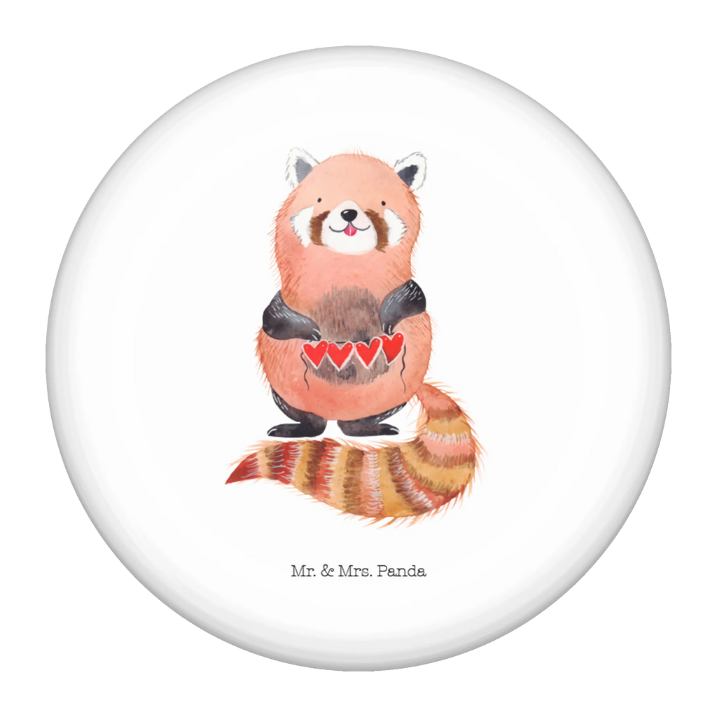 Button Roter Panda 50mm Button, Button, Pin, Anstecknadel, Tiermotive, Gute Laune, lustige Sprüche, Tiere, Panda, Liebe, Rot, Herz, Liebling, Lieblingsmensch