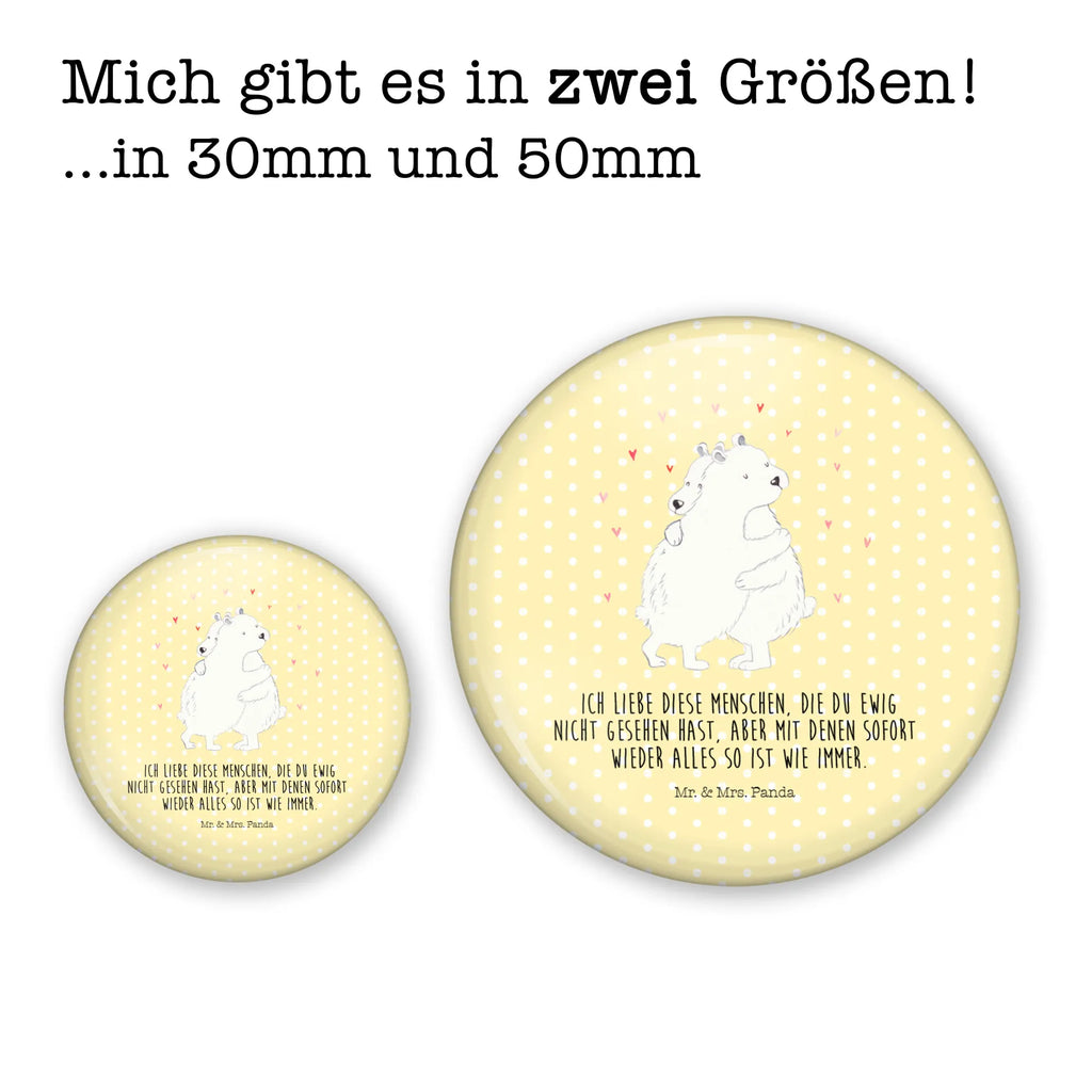 Button Eisbär Umarmen 50mm Button, Button, Pin, Anstecknadel, Tiermotive, Gute Laune, lustige Sprüche, Tiere