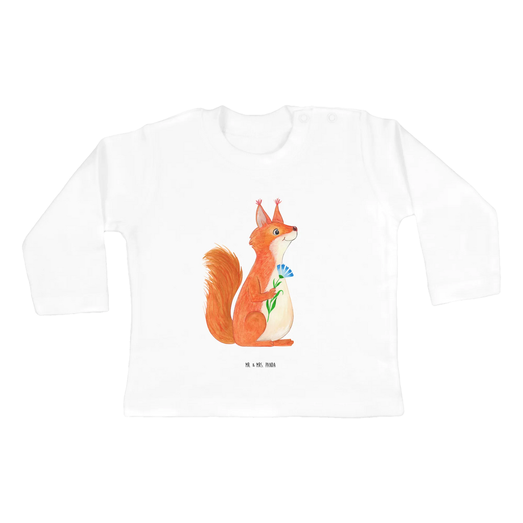 Baby Longsleeve Eichhörnchen Blume Mädchen, Jungen, Baby, Langarm, Bio, Kleidung, Tiermotive, Gute Laune, lustige Sprüche, Tiere, Eichhörnchen, Eichhorn, Spruch positiv, Lachen, Spaß, Motivation Sprüche, Motivation Bilder, glücklich Spruch, Spruch Deko