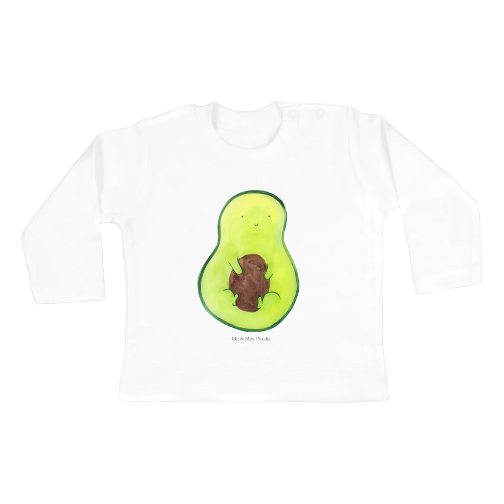 Baby Longsleeve Avocado mit Kern Mädchen, Jungen, Baby, Langarm, Bio, Kleidung, Avocado, Veggie, Vegan, Gesund, Avokado, Avocadokern, Kern, Pflanze, Spruch Leben