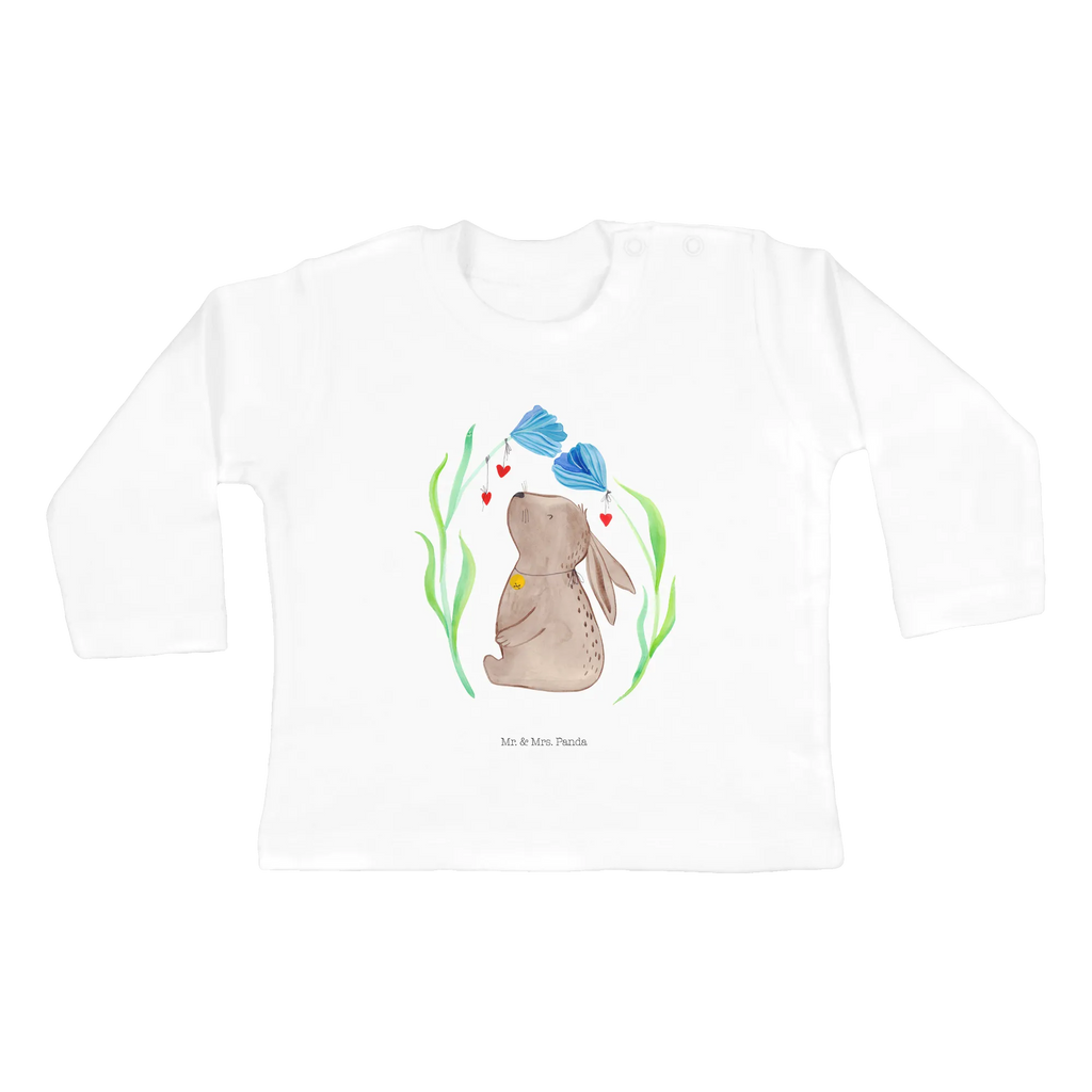 Baby Longsleeve Hase Blume Mädchen, Jungen, Baby, Langarm, Bio, Kleidung, Ostern, Osterhase, Ostergeschenke, Osternest, Osterdeko, Geschenke zu Ostern, Ostern Geschenk, Ostergeschenke Kinder, Ostern Kinder, Hase, Kaninchen, Kind, Taufe, Taufgeschenk, Geburt, Schwangerschaft, erstes Kind, Kindergeburtstag, Geburtstag, Hoffnung, Träume