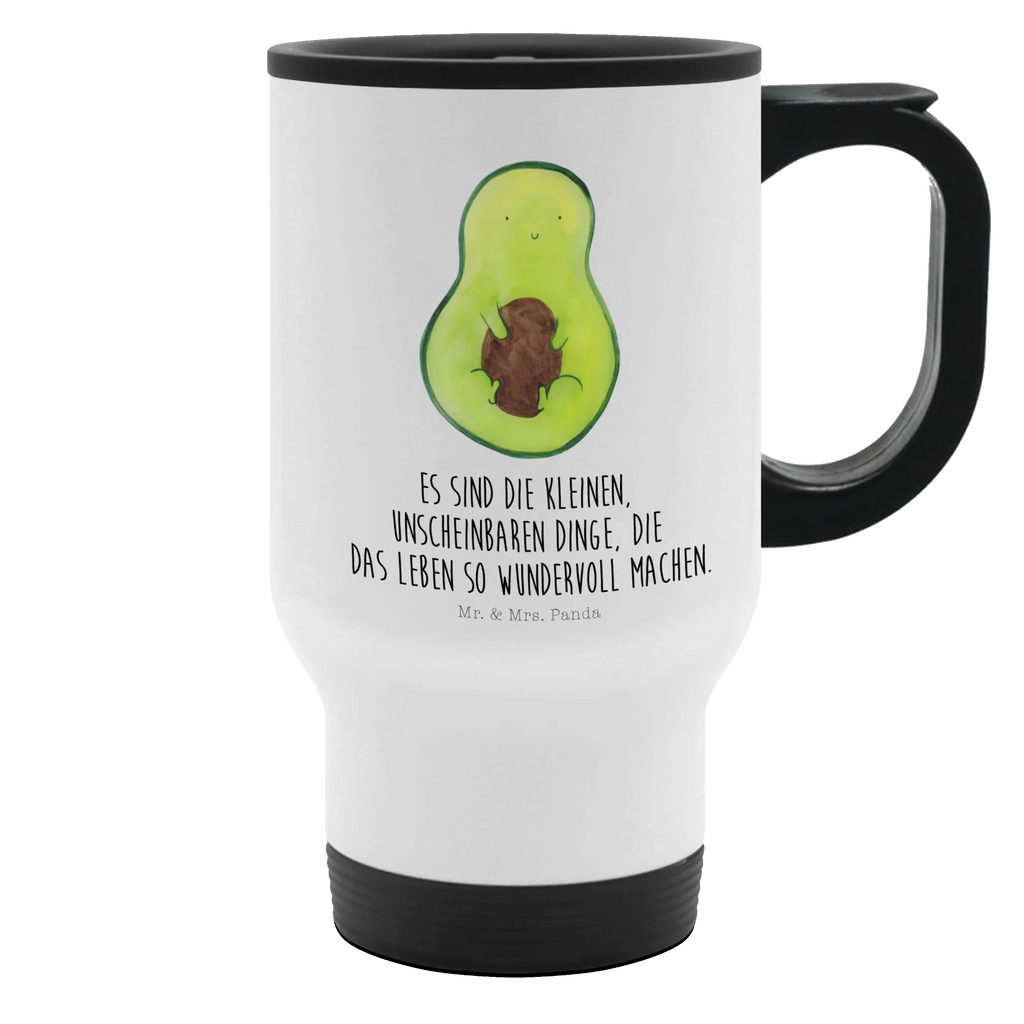 Thermobecher Avocado mit Kern Thermobecher, To Go Becher, Thermotasse, Kaffeebecher, Isolierbecher, Thermobecher To Go, Warmhaltetasse, Edelstahlbecher, Reisebecher, Tasse mit Deckel, Thermobecher für 400 ml, Kaffeetasse zum Mitnehmen, Tasse zum Mitnehmen, Spülmaschinenfest, Avocado, Veggie, Vegan, Gesund, Avokado, Avocadokern, Kern, Pflanze, Spruch Leben