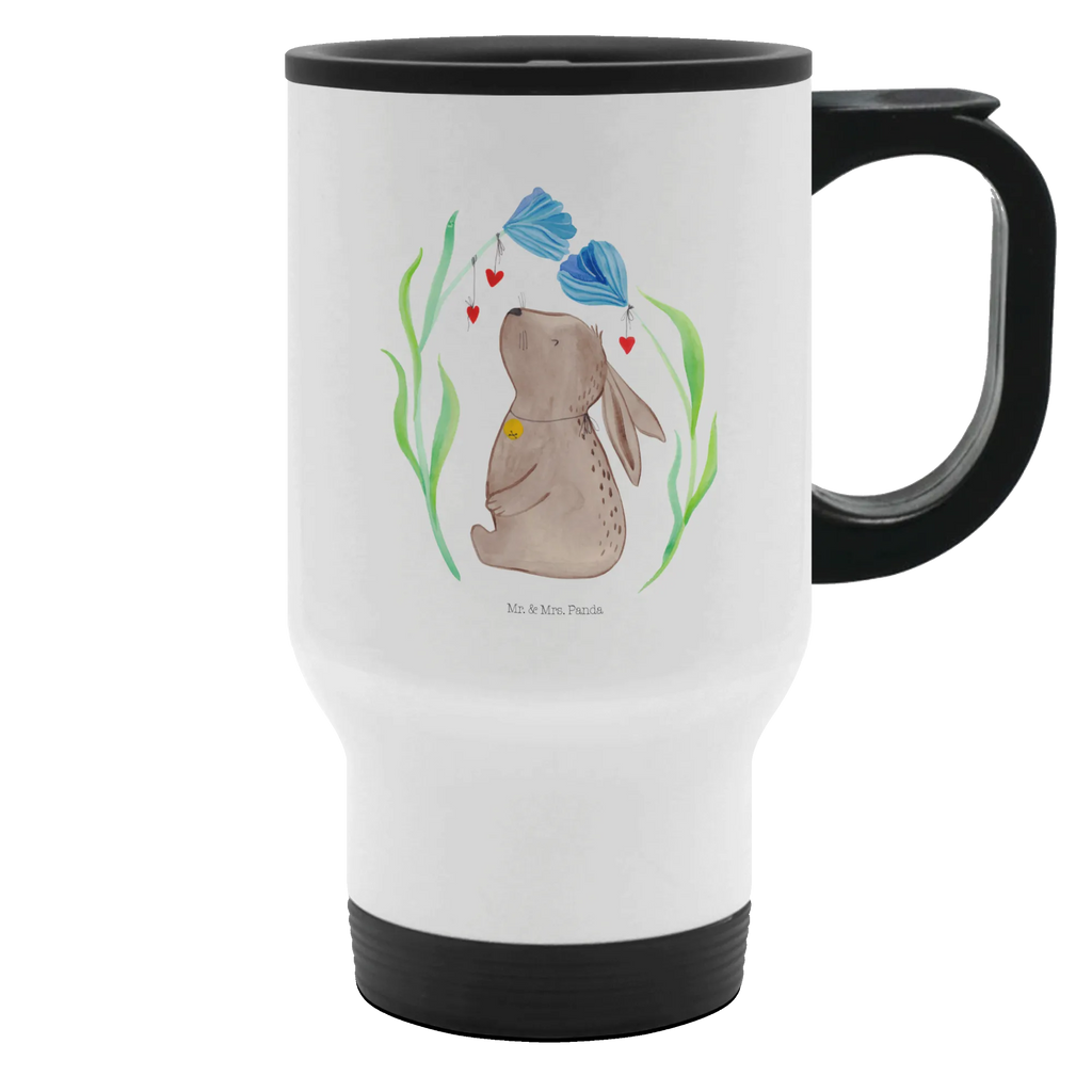 Thermobecher Hase Blume Thermobecher, To Go Becher, Thermotasse, Kaffeebecher, Isolierbecher, Thermobecher To Go, Warmhaltetasse, Edelstahlbecher, Reisebecher, Tasse mit Deckel, Thermobecher für 400 ml, Kaffeetasse zum Mitnehmen, Tasse zum Mitnehmen, Spülmaschinenfest, Ostern, Osterhase, Ostergeschenke, Osternest, Osterdeko, Geschenke zu Ostern, Ostern Geschenk, Ostergeschenke Kinder, Ostern Kinder, Hase, Kaninchen, Kind, Taufe, Taufgeschenk, Geburt, Schwangerschaft, erstes Kind, Kindergeburtstag, Geburtstag, Hoffnung, Träume