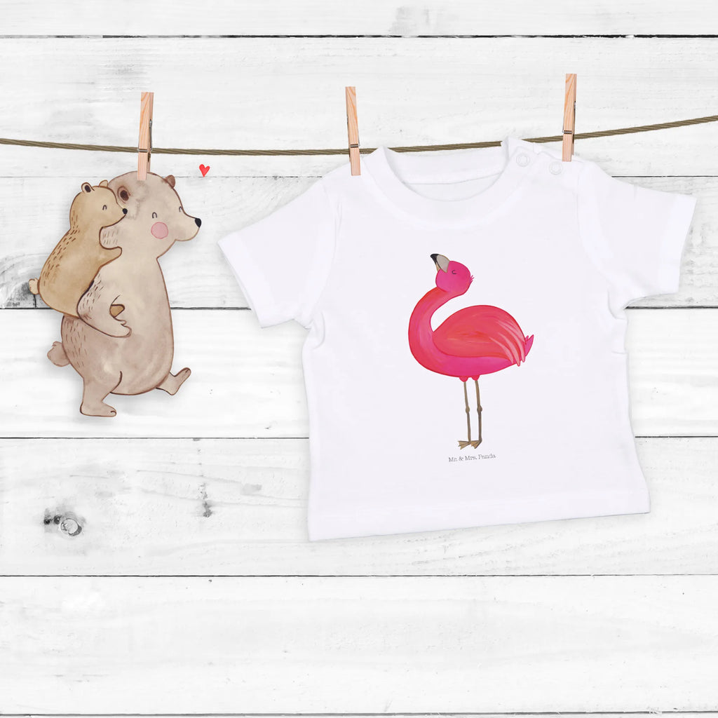 Organic Baby Shirt Flamingo Stolz Baby T-Shirt, Jungen Baby T-Shirt, Mädchen Baby T-Shirt, Shirt, Flamingo, stolz, Freude, Selbstliebe, Selbstakzeptanz, Freundin, beste Freundin, Tochter, Mama, Schwester