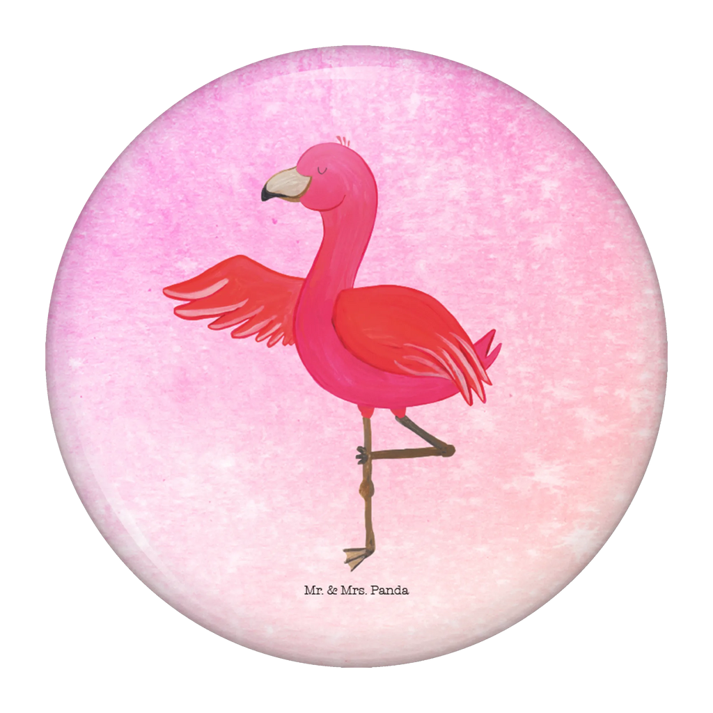 Button Flamingo Yoga 50mm Button, Button, Pin, Anstecknadel, Flamingo, Vogel, Yoga, Namaste, Achtsamkeit, Yoga-Übung, Entspannung, Ärger, Aufregen, Tiefenentspannung