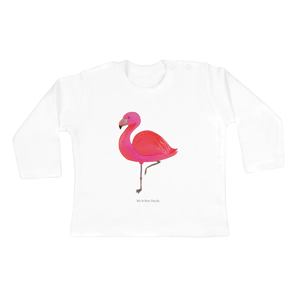 Baby Longsleeve Flamingo classic Mädchen, Jungen, Baby, Langarm, Bio, Kleidung, Flamingo, Einzigartig, Selbstliebe, Stolz, ich, für mich, Spruch, Freundin, Freundinnen, Außenseiter, Sohn, Tochter, Geschwister