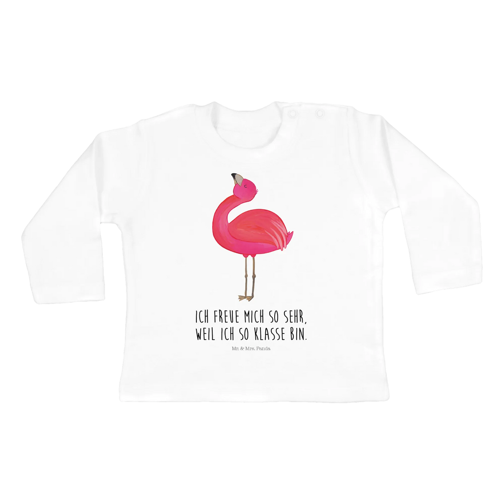 Baby Longsleeve Flamingo stolz Mädchen, Jungen, Baby, Langarm, Bio, Kleidung, Flamingo, stolz, Freude, Selbstliebe, Selbstakzeptanz, Freundin, beste Freundin, Tochter, Mama, Schwester