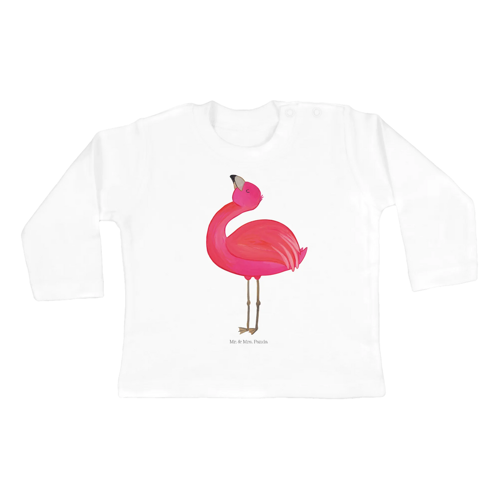 Baby Longsleeve Flamingo stolz Mädchen, Jungen, Baby, Langarm, Bio, Kleidung, Flamingo, stolz, Freude, Selbstliebe, Selbstakzeptanz, Freundin, beste Freundin, Tochter, Mama, Schwester