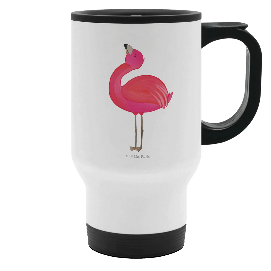 Thermobecher Flamingo stolz Thermobecher, To Go Becher, Thermotasse, Kaffeebecher, Isolierbecher, Thermobecher To Go, Warmhaltetasse, Edelstahlbecher, Reisebecher, Tasse mit Deckel, Thermobecher für 400 ml, Kaffeetasse zum Mitnehmen, Tasse zum Mitnehmen, Spülmaschinenfest, Flamingo, stolz, Freude, Selbstliebe, Selbstakzeptanz, Freundin, beste Freundin, Tochter, Mama, Schwester