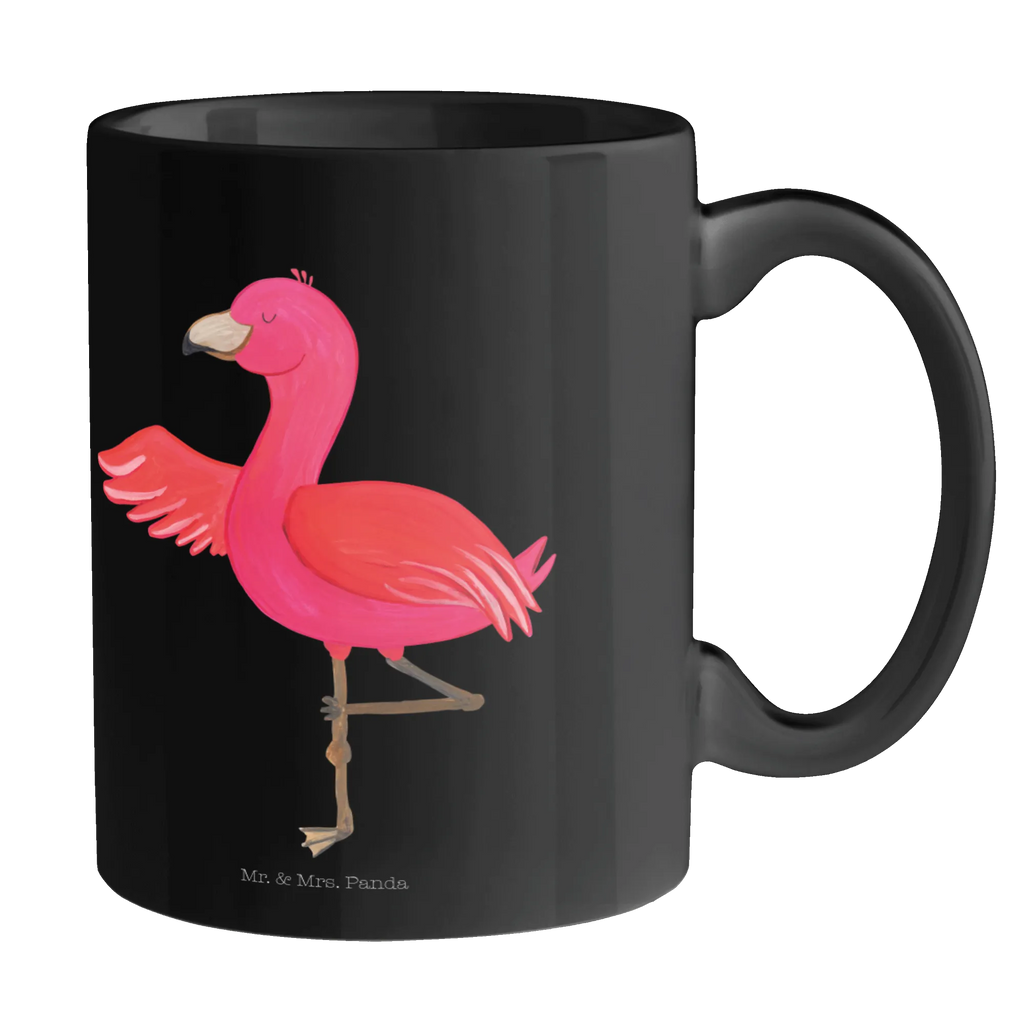 Tasse Flamingo Yoga Tasse, Kaffeetasse, Teetasse, Becher, Kaffeebecher, Teebecher, Keramiktasse, Porzellantasse, Büro Tasse, Geschenk Tasse, Tasse Sprüche, Tasse Motive, Kaffeetassen, Tasse bedrucken, Designer Tasse, Cappuccino Tassen, Schöne Teetassen, Flamingo, Vogel, Yoga, Namaste, Achtsamkeit, Yoga-Übung, Entspannung, Ärger, Aufregen, Tiefenentspannung