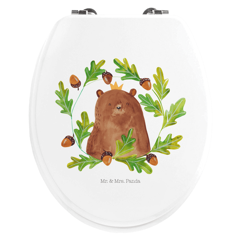 Motiv WC Sitz Bär König Klobrille, Klodeckel, Toilettendeckel, WC-Sitz, Toilette, Bär, Teddy, Teddybär, Papa, Papa Bär, bester Vater, bester Papa, weltbester Papa, Vatertag, Vater, Dad, Daddy, Papi