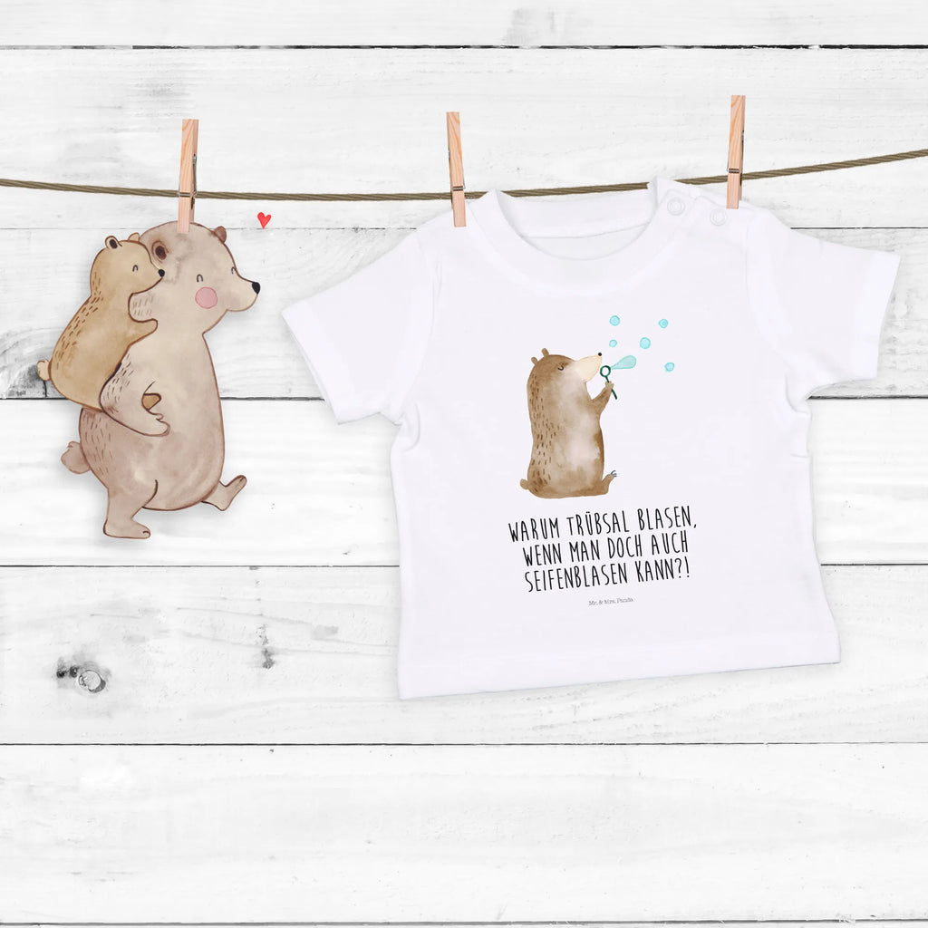 Organic Baby Shirt Bär Seifenblasen Baby T-Shirt, Jungen Baby T-Shirt, Mädchen Baby T-Shirt, Shirt, Bär, Teddy, Teddybär, Seifenblasen Bär Lustig Sein Glücklich Traurig Happy