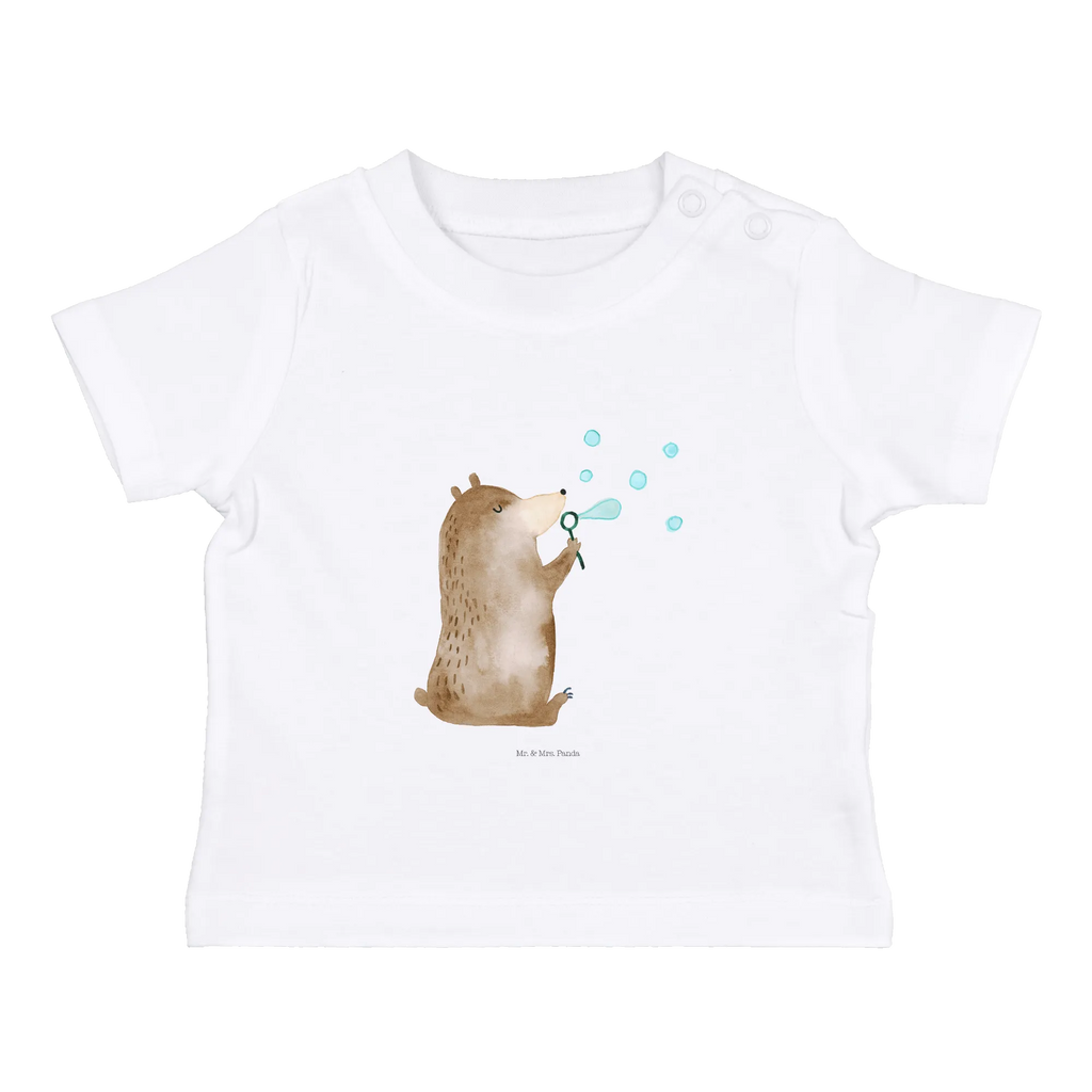 Organic Baby Shirt Bär Seifenblasen Baby T-Shirt, Jungen Baby T-Shirt, Mädchen Baby T-Shirt, Shirt, Bär, Teddy, Teddybär, Seifenblasen Bär Lustig Sein Glücklich Traurig Happy