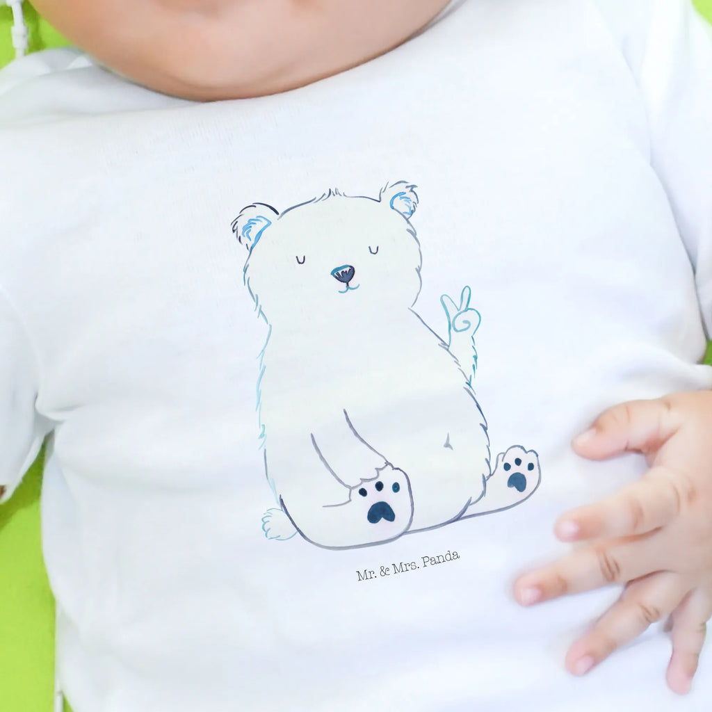 Organic Baby Shirt Eisbär Faul Baby T-Shirt, Jungen Baby T-Shirt, Mädchen Baby T-Shirt, Shirt, Bär, Teddy, Teddybär, Eisbär, Nordpol, Faul, Entspannen, Relaxen, Büro, Arbeit, Bürojob, Arbeitsplatz, Homeoffice