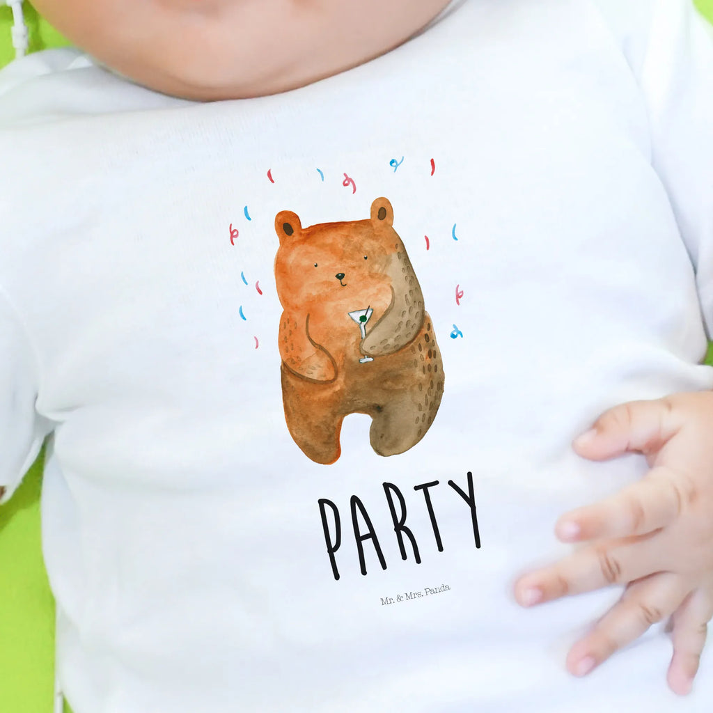 Organic Baby Shirt Bär Party Baby T-Shirt, Jungen Baby T-Shirt, Mädchen Baby T-Shirt, Shirt, Bär, Teddy, Teddybär, Geburtstag, Geburtstagsgeschenk, Geschenk, Party, Feiern, Abfeiern, Mitbringsel, Gute Laune, Lustig