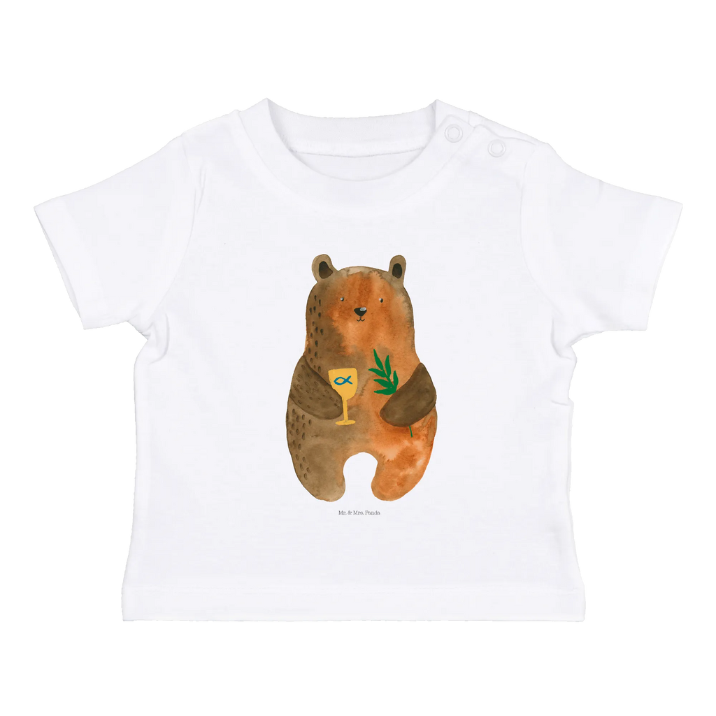 Organic Baby Shirt Bär Konfirmation Baby T-Shirt, Jungen Baby T-Shirt, Mädchen Baby T-Shirt, Shirt, Bär, Teddy, Teddybär, Konfirmation, Kirche, evangelisch, Gottesdienst