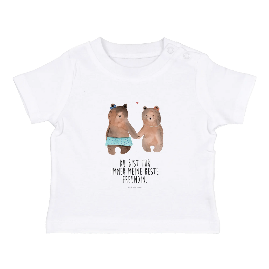 Organic Baby Shirt Bär Freundin Baby T-Shirt, Jungen Baby T-Shirt, Mädchen Baby T-Shirt, Shirt, Bär, Teddy, Teddybär, Bär Freundin Beste Freund Liebe Liebesbeweis Verliebt Kumpel Kumpeliene