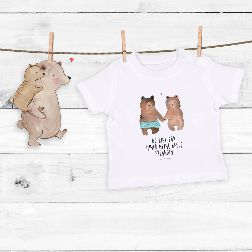 Organic Baby Shirt Bär Freundin Baby T-Shirt, Jungen Baby T-Shirt, Mädchen Baby T-Shirt, Shirt, Bär, Teddy, Teddybär, Bär Freundin Beste Freund Liebe Liebesbeweis Verliebt Kumpel Kumpeliene