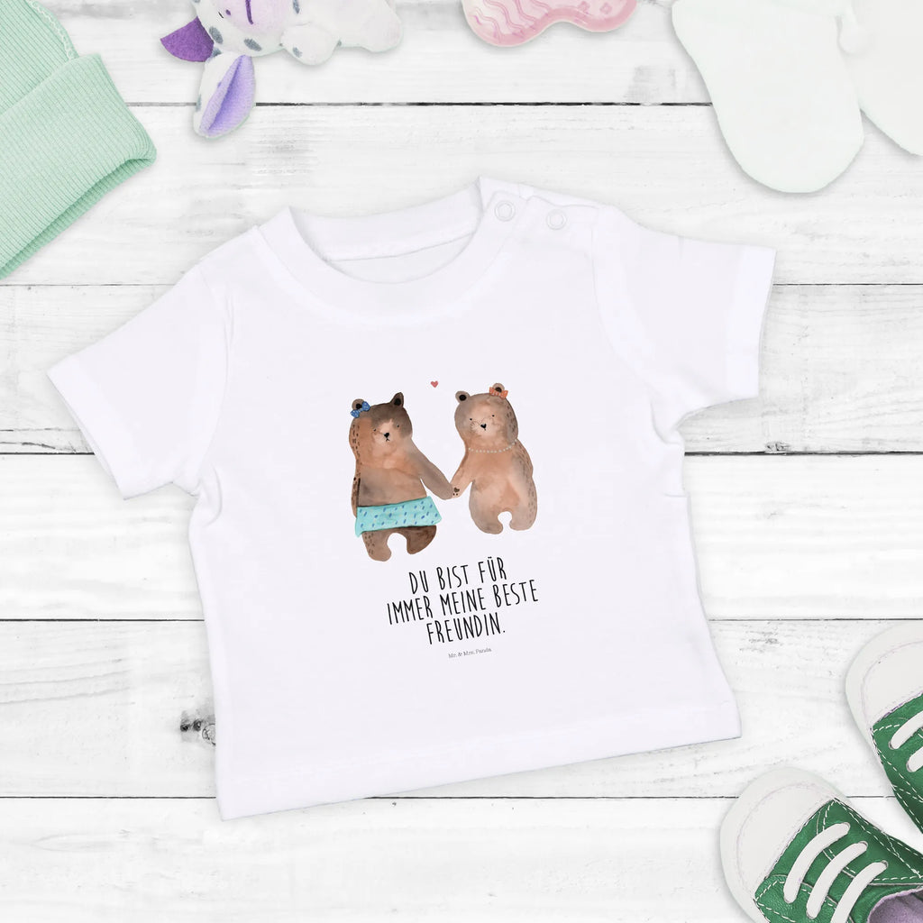 Organic Baby Shirt Bär Freundin Baby T-Shirt, Jungen Baby T-Shirt, Mädchen Baby T-Shirt, Shirt, Bär, Teddy, Teddybär, Bär Freundin Beste Freund Liebe Liebesbeweis Verliebt Kumpel Kumpeliene