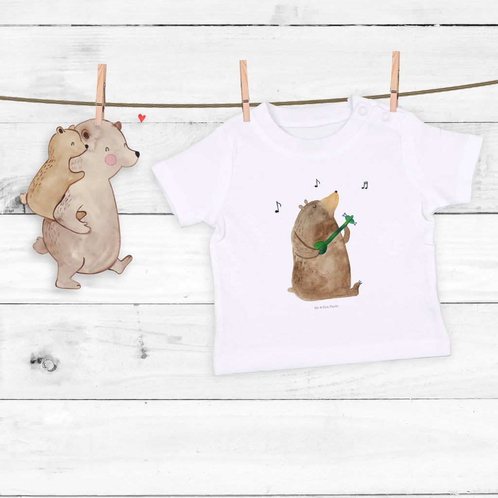 Organic Baby Shirt Bär Lied Baby T-Shirt, Jungen Baby T-Shirt, Mädchen Baby T-Shirt, Shirt, Bär, Teddy, Teddybär, Bärchen, Bear, Liebeslied, Lied, Song, Valentinstag, Valentine, Geschenk, Partner, Liebe, Freundin, Frau, Herz, Spruch