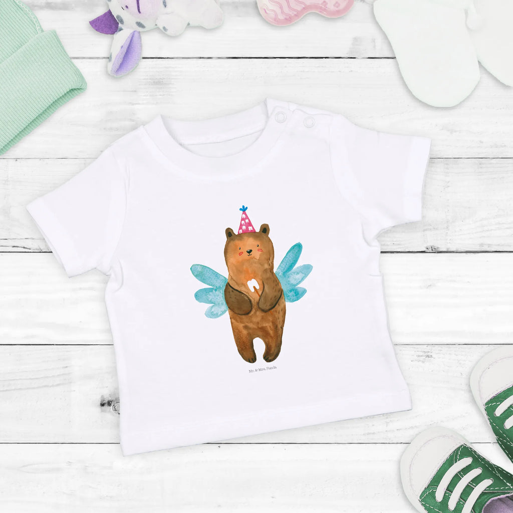 Organic Baby Shirt Bär Zahnfee Baby T-Shirt, Jungen Baby T-Shirt, Mädchen Baby T-Shirt, Shirt, Bär, Teddy, Teddybär, Zahnfee, Fee, Milchzahn, Erster Zahn