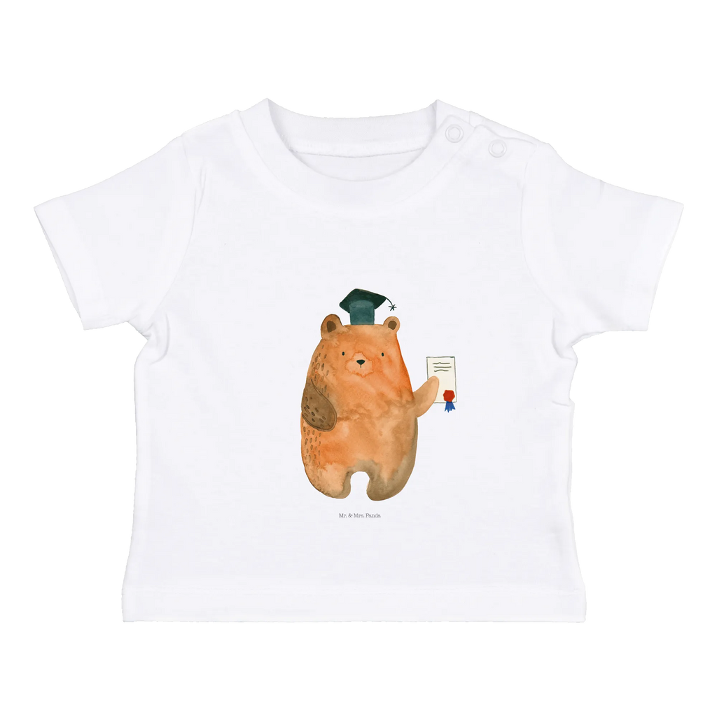 Organic Baby Shirt Bär Prüfung Baby T-Shirt, Jungen Baby T-Shirt, Mädchen Baby T-Shirt, Shirt, Bär, Teddy, Teddybär, Abitur, Prüfungen, Prüfung bestanden, Abschluss, Zeugnis, Abschlusszeugnis