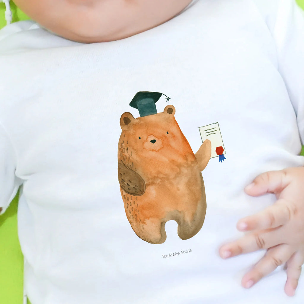 Organic Baby Shirt Bär Prüfung Baby T-Shirt, Jungen Baby T-Shirt, Mädchen Baby T-Shirt, Shirt, Bär, Teddy, Teddybär, Abitur, Prüfungen, Prüfung bestanden, Abschluss, Zeugnis, Abschlusszeugnis