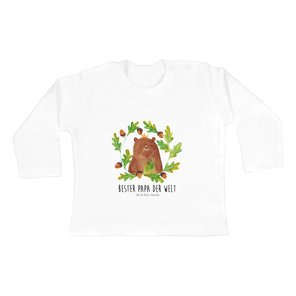 Baby Longsleeve Bär König Mädchen, Jungen, Baby, Langarm, Bio, Kleidung, Bär, Teddy, Teddybär, Papa, Papa Bär, bester Vater, bester Papa, weltbester Papa, Vatertag, Vater, Dad, Daddy, Papi