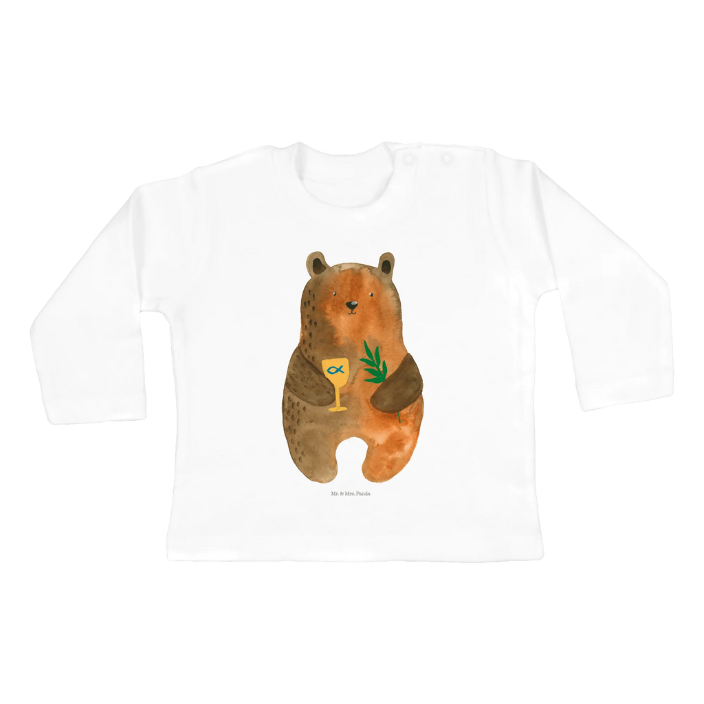 Baby Longsleeve Konfirmation-Bär Mädchen, Jungen, Baby, Langarm, Bio, Kleidung, Bär, Teddy, Teddybär, Konfirmation, Kirche, evangelisch, Gottesdienst