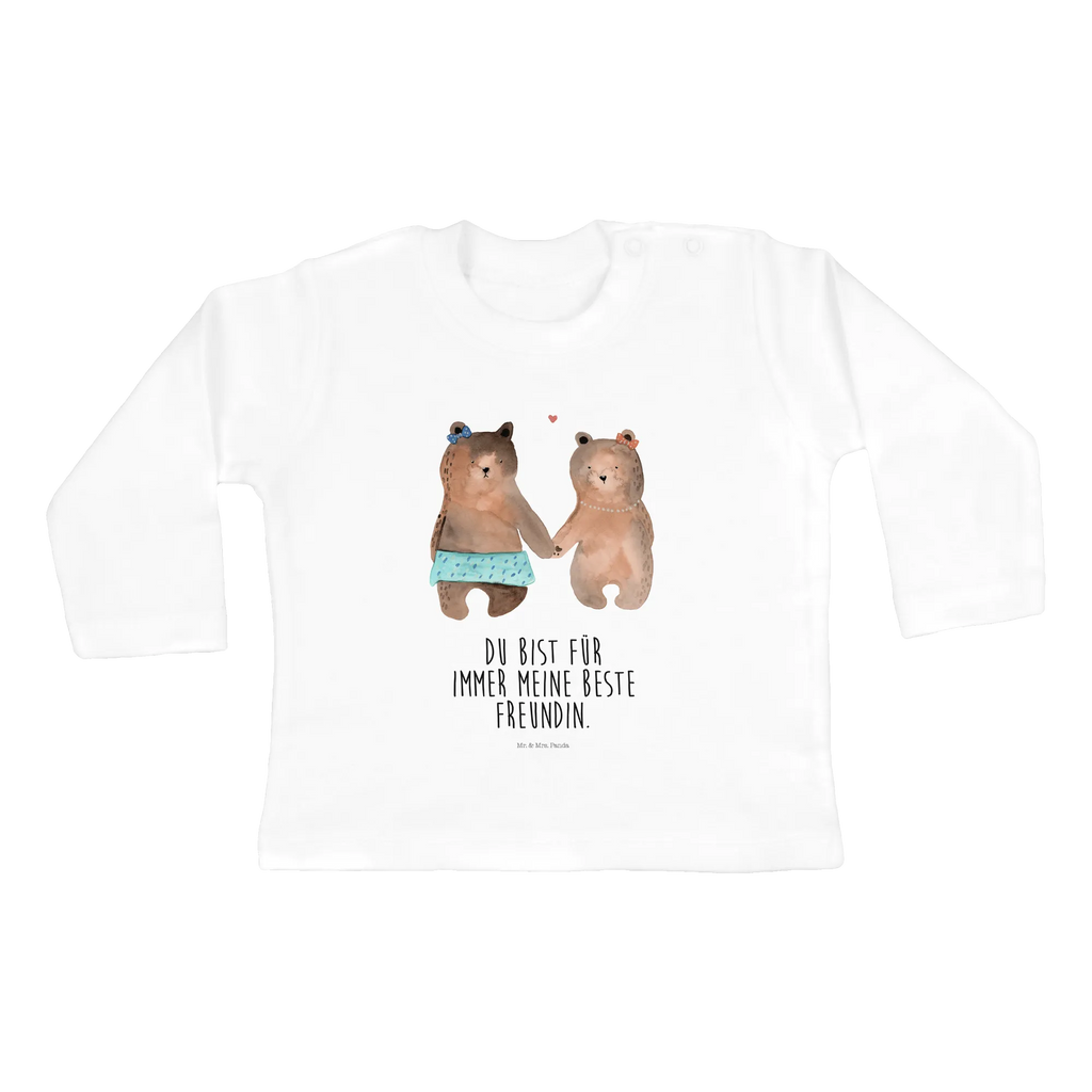 Baby Longsleeve Bär Freundin Mädchen, Jungen, Baby, Langarm, Bio, Kleidung, Bär, Teddy, Teddybär, Bär Freundin Beste Freund Liebe Liebesbeweis Verliebt Kumpel Kumpeliene