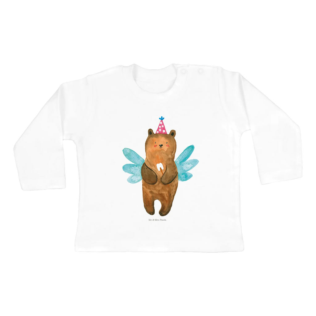 Baby Longsleeve Zahnfee Bär Mädchen, Jungen, Baby, Langarm, Bio, Kleidung, Bär, Teddy, Teddybär, Zahnfee, Fee, Milchzahn, Erster Zahn