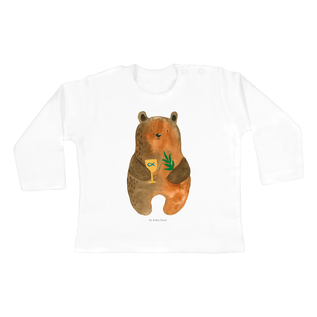 Baby Longsleeve Konfirmation-Bär Mädchen, Jungen, Baby, Langarm, Bio, Kleidung, Bär, Teddy, Teddybär, Konfirmation, Kirche, evangelisch, Gottesdienst