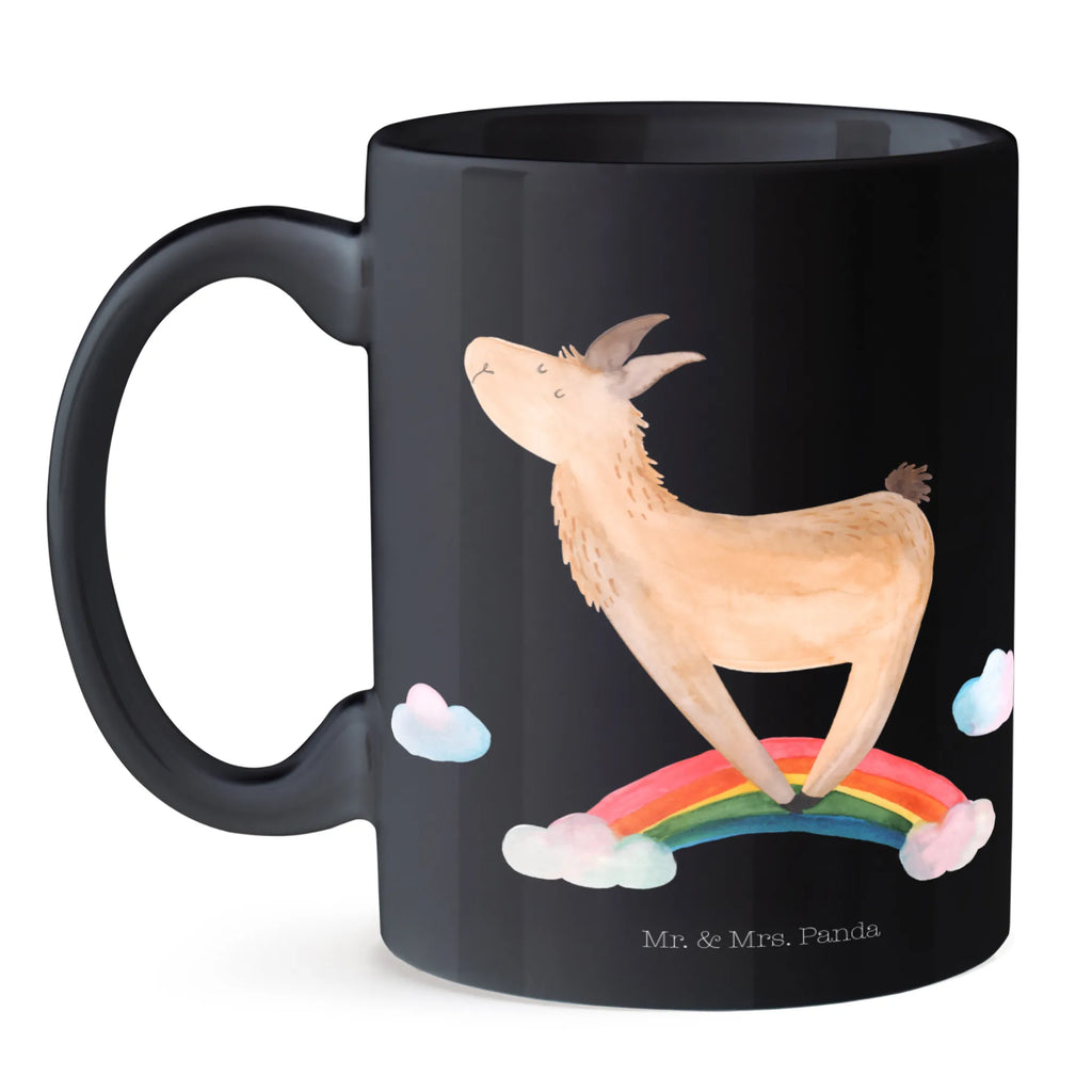 Tasse Lama Regenbogen Tasse, Kaffeetasse, Teetasse, Becher, Kaffeebecher, Teebecher, Keramiktasse, Porzellantasse, Büro Tasse, Geschenk Tasse, Tasse Sprüche, Tasse Motive, Kaffeetassen, Tasse bedrucken, Designer Tasse, Cappuccino Tassen, Schöne Teetassen, Lama, Alpaka, Lamas, Regenbogen, Haters gonna hate, Haters, Selbstständig, Außenseiter, Schule, Abi, Hobby, Wolkenland, Freiheit