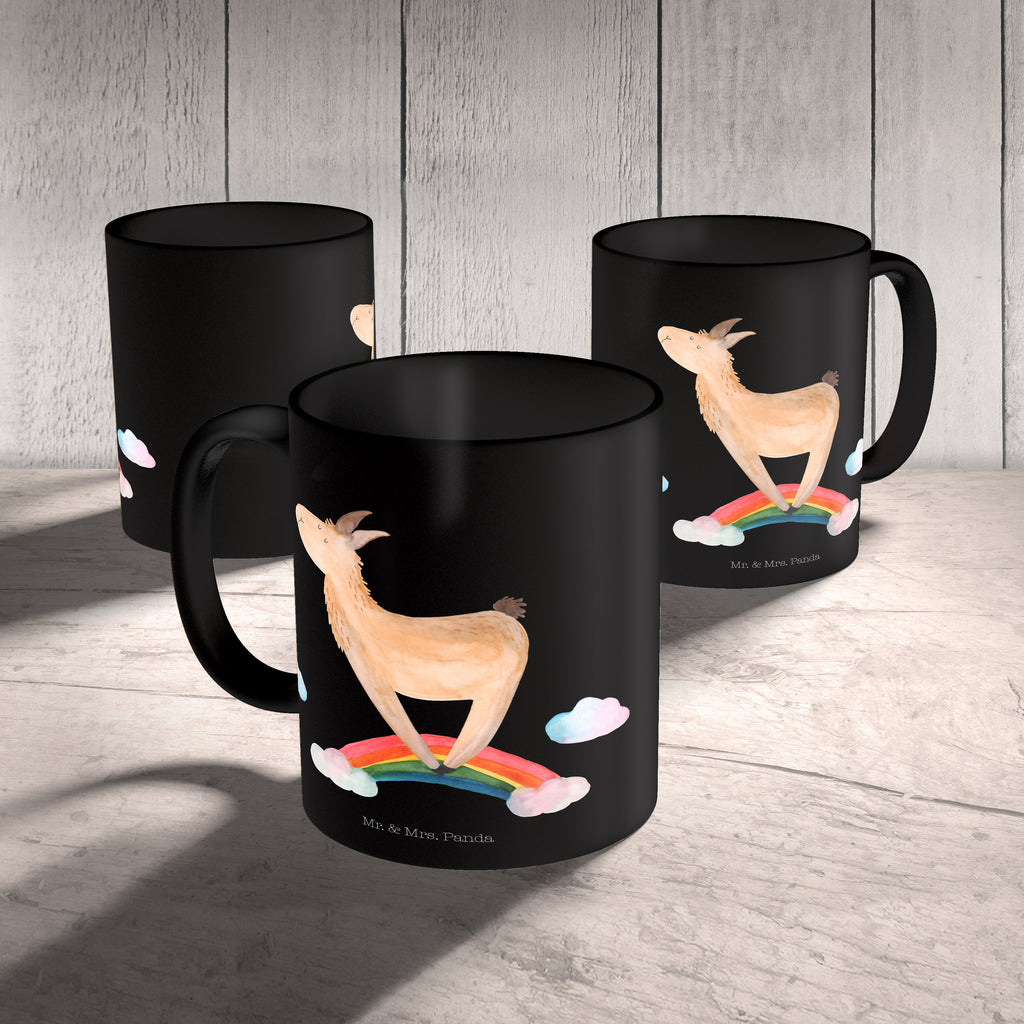 Tasse Lama Regenbogen Tasse, Kaffeetasse, Teetasse, Becher, Kaffeebecher, Teebecher, Keramiktasse, Porzellantasse, Büro Tasse, Geschenk Tasse, Tasse Sprüche, Tasse Motive, Kaffeetassen, Tasse bedrucken, Designer Tasse, Cappuccino Tassen, Schöne Teetassen, Lama, Alpaka, Lamas, Regenbogen, Haters gonna hate, Haters, Selbstständig, Außenseiter, Schule, Abi, Hobby, Wolkenland, Freiheit