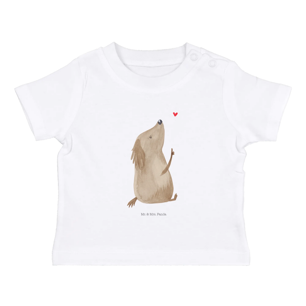 Organic Baby Shirt Hund Liebe Baby T-Shirt, Jungen Baby T-Shirt, Mädchen Baby T-Shirt, Shirt, Hund, Hundemotiv, Haustier, Hunderasse, Tierliebhaber, Hundebesitzer, Sprüche, Liebe, Hundeglück, Hundeliebe, Hunde, Frauchen