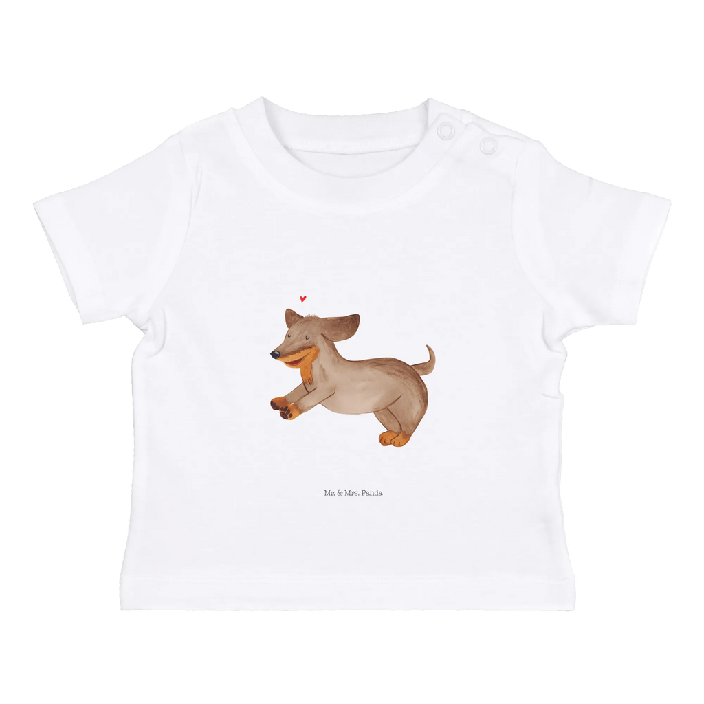 Organic Baby Shirt Hund Dackel Baby T-Shirt, Jungen Baby T-Shirt, Mädchen Baby T-Shirt, Shirt, Hund, Hundemotiv, Haustier, Hunderasse, Tierliebhaber, Hundebesitzer, Sprüche, Hunde, Dackel, Dachshund, happy dog